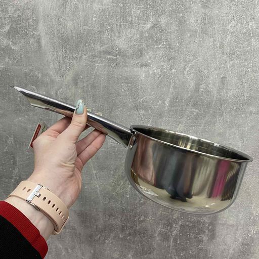 Ківш із нержавіючої сталі без кришки 18 см. 1 л Kamille KM-4354 (2134176)