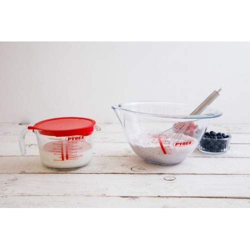 Мірна склянка з кришкою 1 л Pyrex Classic 264P000/7046 (2134208)