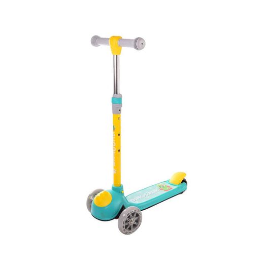 Дитячий самокат Bambi SC21011 PU колеса зі світлом Зелений (2134341)