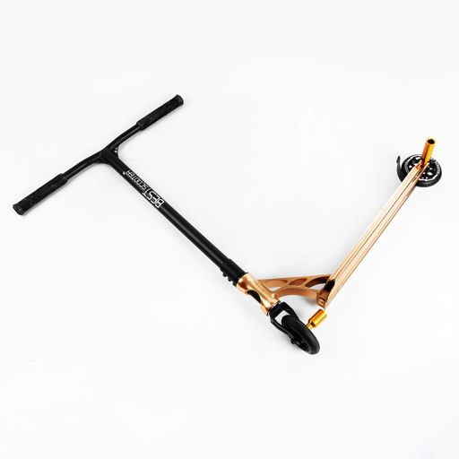 Самокат трюковий Best Scooter Spider HIC-система пеги алюмінієвий диск та дека колеса PU 100 кг Gold (107486) (2134647)