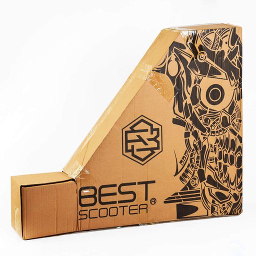 Самокат трюковий Best Scooter Skull Warrior HIC-система пеги алюмінієвий диск та дека 100 кг Orange and blue (106843) (2134656)