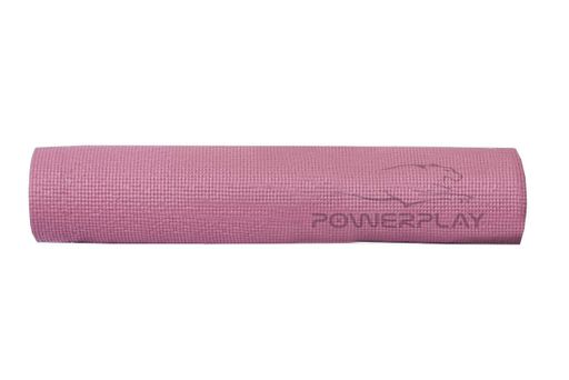 Килимок для йоги та фітнесу PowerPlay 4010 (173*61*0.6) Рожевий (2135124)