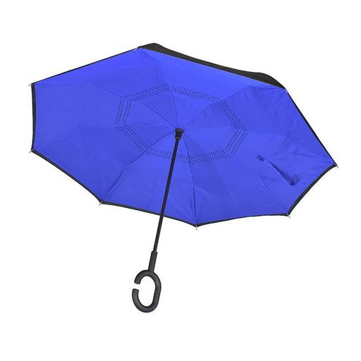 Жіноча парасолька навпаки No Brand Up-Brella Синій (2135266)