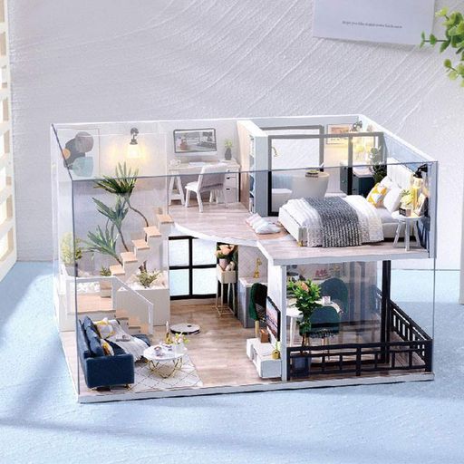 Ляльковий будинок DIY Cute Room Вілла Затишне життя (2135461)