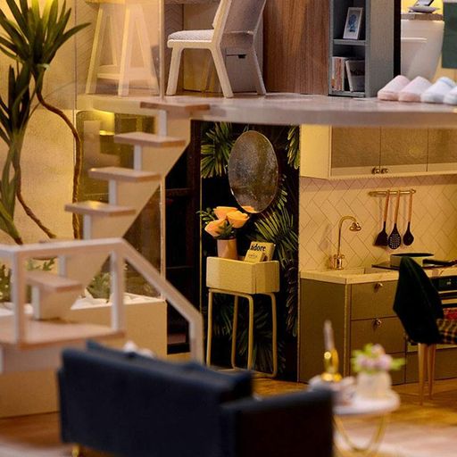 Ляльковий будинок DIY Cute Room Вілла Затишне життя (2135461)