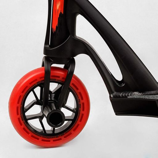 Самокат трюковий Best Scooter FEAR SCS система пеги алюмінієвий диск та дека колеса PU 100 кг Black and red (112901) (2135543)