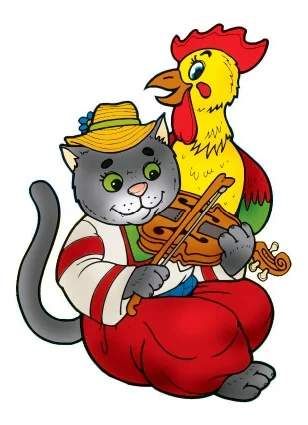 Котик та Півник. Українська народна казка з наклейками (2136868)