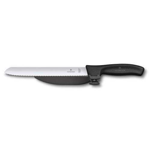 Кухонний ніж Victorinox SwissClassic DUX лезо 21 см Чорний (6.8663.21) (2141128)