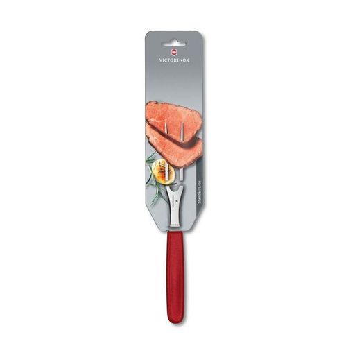 Кухонна обробна вилка Victorinox SwissClassic Carving 150 мм Червона (5.2101.15B) (2141147)