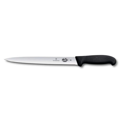 Кухонний ніж Victorinox Fibrox Sausage для нарізки 25 см Чорний (5.4473.25) (2141376)