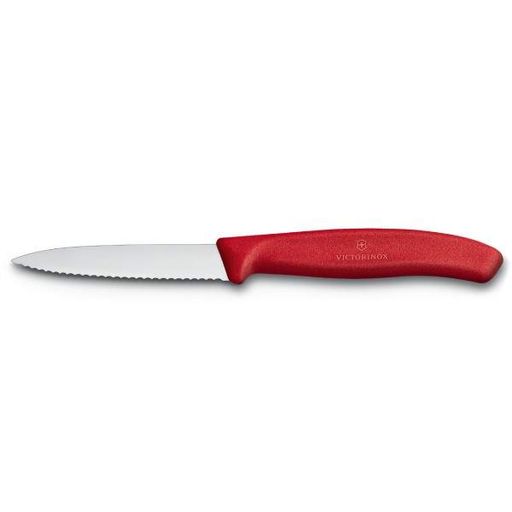 Кухонний ніж Victorinox SwissClassic для нарізки 80 мм Червоний серрейтор (6.7631) (2141441)