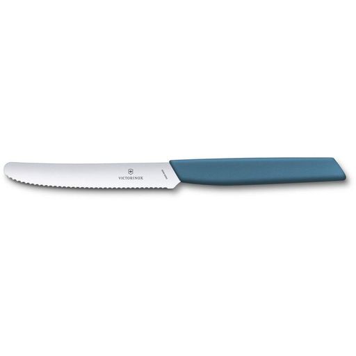 Кухонний ніж Victorinox Swiss Modern Tomato&Sausage 11 см Синій (6.9006.11W2) (2141530)