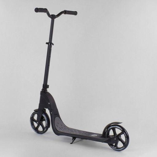 Самокат двоколісний Best Scooter з PU колесами, широким велосипедним кермом, новим затискачем керма Black (98440) (2141566)