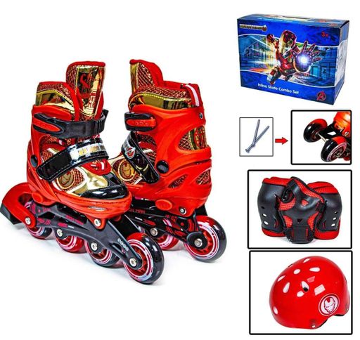 Комплект роликів "Iron Man" Red (розмір 27-30) 1743829779 (2141663)