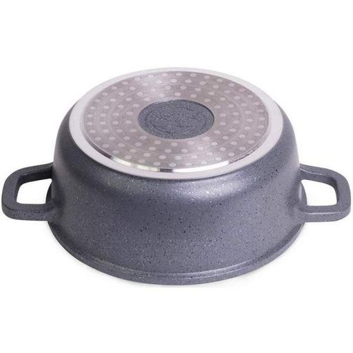 Каструля з кришкою Kamille Landes Grey 4.5 л з алюмінієвими литими ручками Ø24 см 4425 (2142289)