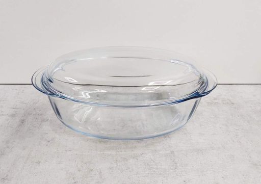 Каструля скляна (каченя) 4 л овальна з кришкою Pyrex 459A000 (2142361)