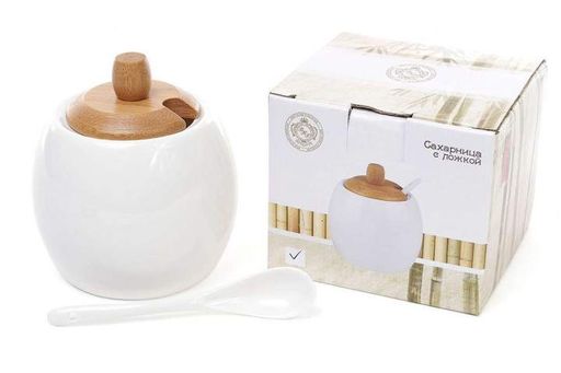 Цукорниця з ложкою Naturel BonaDi 375-328 (2142426)
