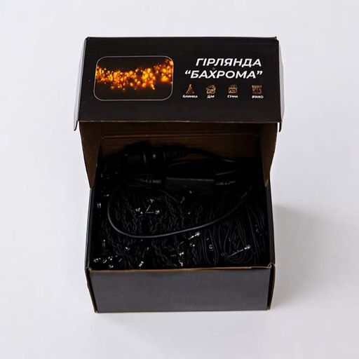 Уличная гирлянда Бахрома 25 м 405 LED черный провод Желтый 25MBY (2142876)