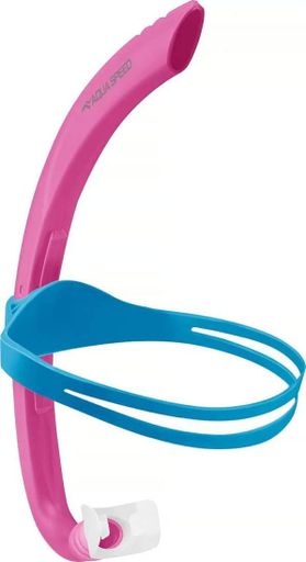 Дихальна трубка AQUA SPEED силікон One Size рожевий синій (710790) (2143491)