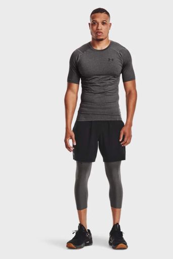 Футболка компрессионная Under Armour полиэстер 84% эластан 16% MD серый мужской (711013) (2143583)