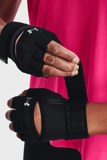Рукавички Under Armour кожа козья LG черные для женщин тренинг (714164) (2143973)