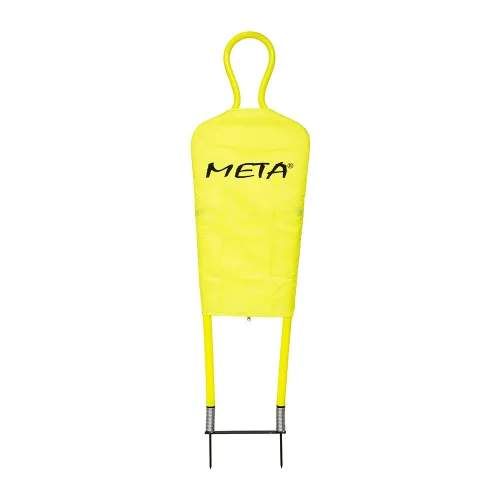 Манекен футболіста Meta ПВХ 125-185 см жовтий (714171) (2143978)