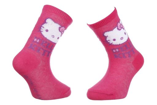 Шкарпетки Hello Kitty 56% бавовна 23-26 пурпурні (715847) (2144433)
