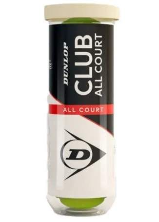 М'ячі для тенісу Dunlop жовті пластик 3 шт (718302) (2145203)