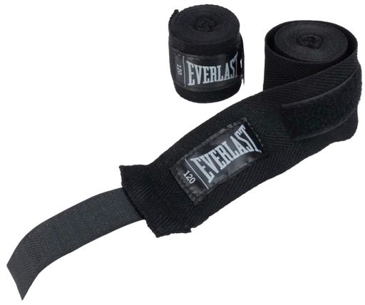 Бинти Everlast нейлонові 304,8 см чорні унісекс (720026) (2145458)