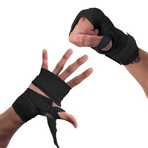 Бинти Everlast Нейлон 120 см Черный Белый Красный (720029) (2145461)