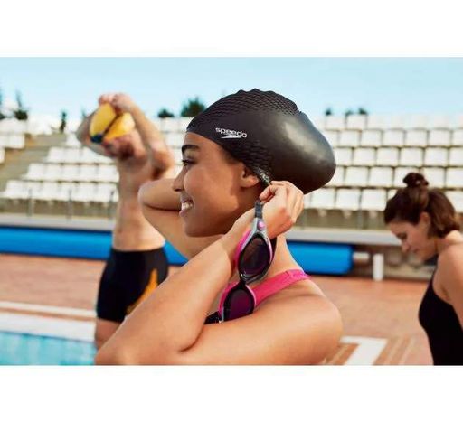 Шапка для плавання Speedo силікон OSFM чорна (720329) (2145529)