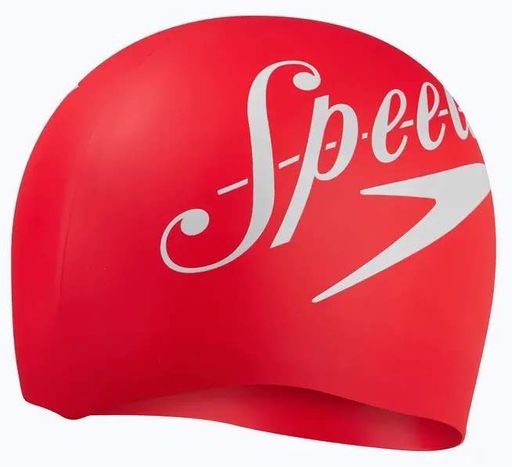 Шапка для плавання SPEEDO силікон OSFM червоний білий (720274) (2145559)