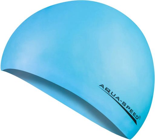 Шапка для плавання Aqua Speed силікон унісекс OSFM блакитна (720354) (2145571)