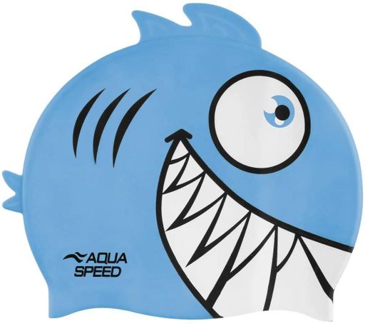 Шапка для плавання AQUA SPEED силіконова OSFM бірюзова для дітей (720478) (2145748)