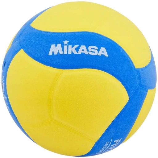 Мяч волейбольный Mikasa EVA размер 4 желто-синий для детей до 12 лет (722897) (2146302)