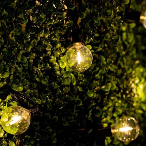 Садовая гирлянда LumiLED пластиковая 15 2 м черная 30 LED 3000 K с пультом IP44 (723967) (2146325)