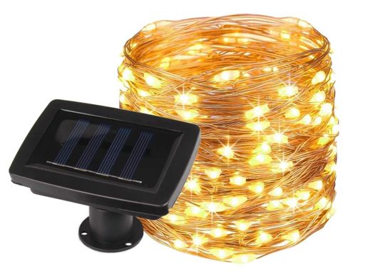 Солнечная гирлянда MasterLED пластиковая 42 м теплый свет 400 LED IP44 (724124) (2146340)