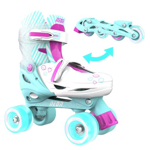 Роликовые коньки Neon Combo, размер 30-33, бирюзовый. (640568) (2146932)