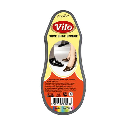 Губка для обуви Vilo Супер блеск, прозрачная, мини