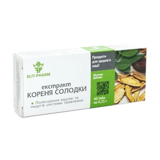 Экстракт корня солодки Elit-Pharm, 40 таблеток