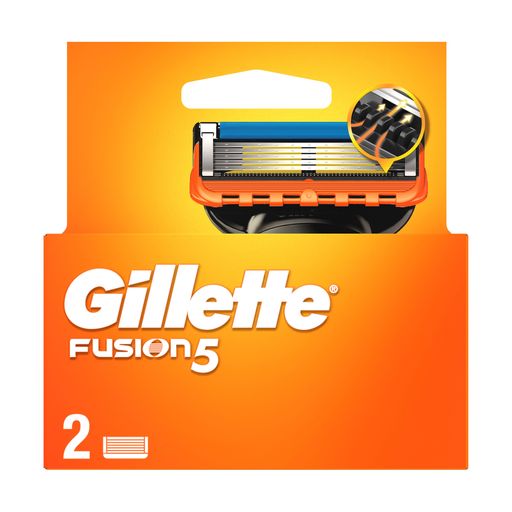 Сменные картриджи для бритья мужские (лезвия) Gillette Fusion5, 2 шт