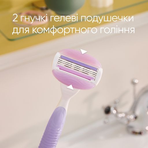 Уценка! Cменные картриджи для бритья Gillette Venus Comfort Glide Breeze женские, cо встроенными подушечками с гелем, 4 шт