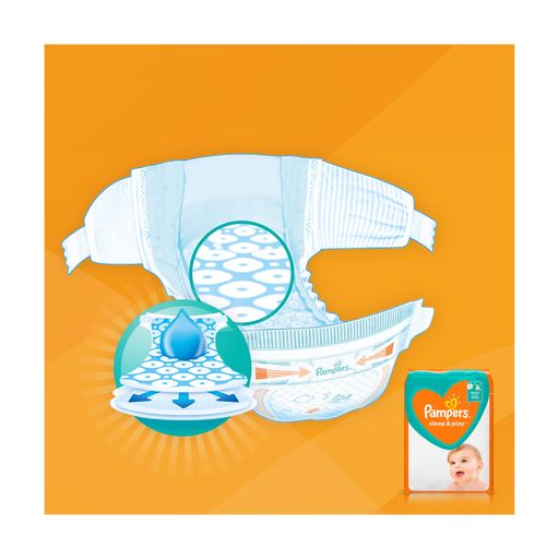 Підгузки Pampers Sleep & Play Midi розмір 3 (6-10 кг), 58 шт