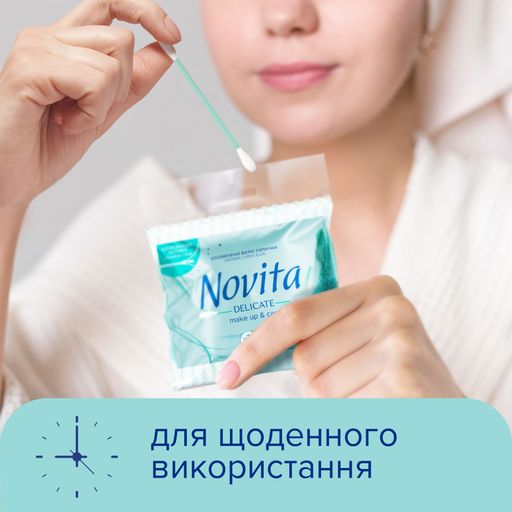 Ватные палочки Novita Delicate, 100 шт