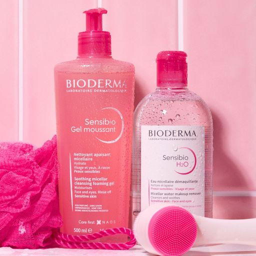 Уценка! Мицеллярный лосьон для очищения лица и глаз Bioderma Sensibio H2O для чувствительной кожи, 500 мл