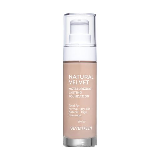 Стійкий тональний крем Seventeen Natural Velvet Long Lasting Matte Foundation SPF 20, 30 мл