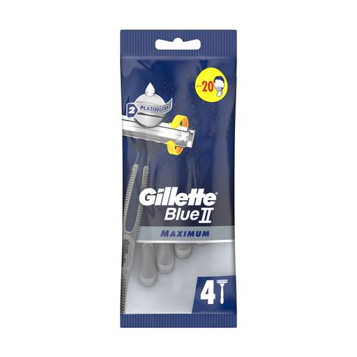 Одноразовые станки для бритья мужские (бритвы) Gillette Blue2 Max, 4 шт