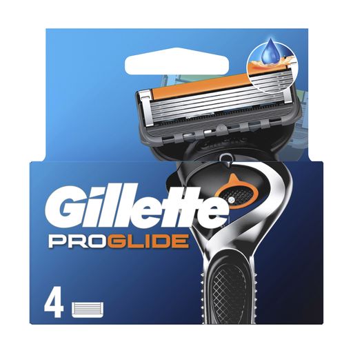 Змінні картриджі для гоління чоловічі (леза) Gillette Fusion ProGlide, 4 шт