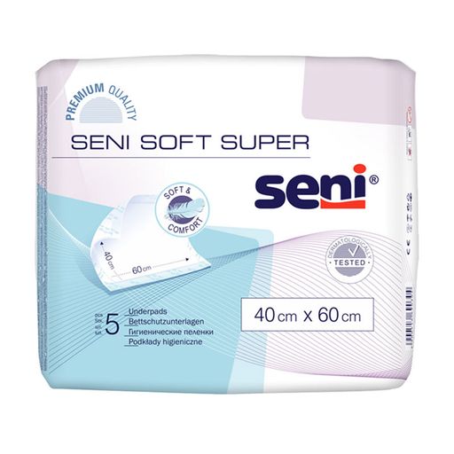 Пеленки гигиенические Seni Soft Super 40*60 см, 5 шт