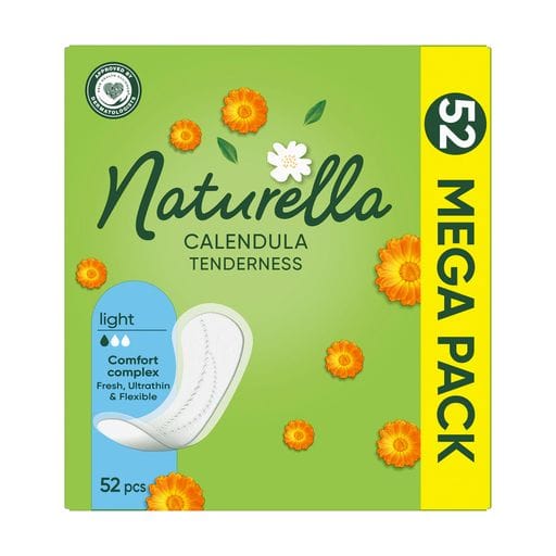 Ежедневные прокладки NATURELLA Calendula Light, 52 шт